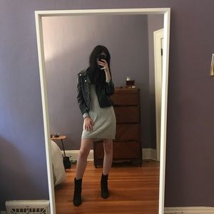 Simple Long Sleeve Sweater Dress